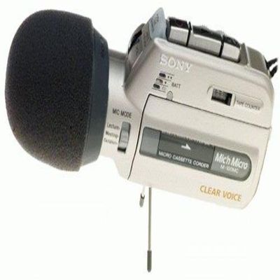 Sony M-100MC Microcassette Recorder with Voice Operated Recording
