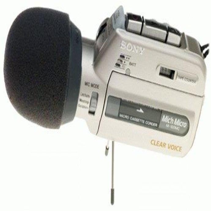 Sony M-100MC Microcassette Recorder with Voice Operated Recording