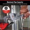 RIDGID 31090 Aluminum Straight Pipe Wrench, 10" Sturdy Plumbing Wrench with Self Cleaning Threads and Hook Jaws view 4