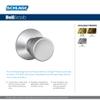 Schlage F40 V BEL 605 Bell Door Knob, Bed & Bath Privacy Lock, Bright Brass view 3
