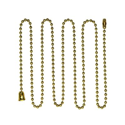 EATON Wiring BP331BB-SP-L Ball Chain Accessories with End Bell and Connector, Brass Finish