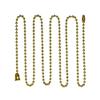 EATON Wiring BP331BB-SP-L Ball Chain Accessories with End Bell and Connector, Brass Finish view 1