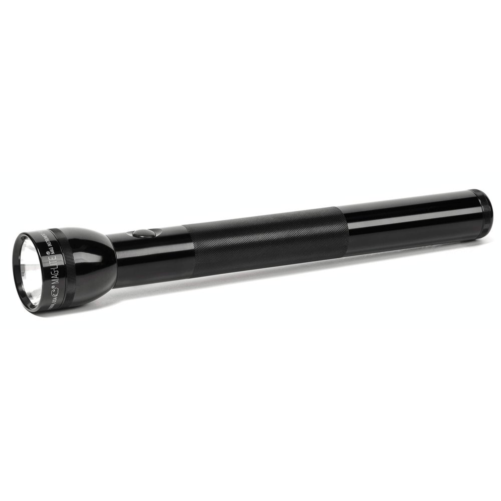 MagLite 4-Cell D Incandescent Flashlight  Water-Resistant, Adjustable Beam, High-Intensity Xenon Bulb  Black