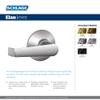 Schlage F40 CSV ELA 626 Commercial Series Elan Door Lever, Bed & Bath Privacy Lock, Satin Chrome view 2
