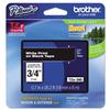 Brother 3/4 Inch x 26.2 Feet White on Black for P-Touch (TZ345) view 1