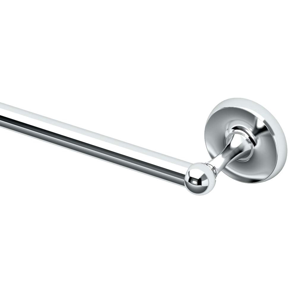 Gatco 5070 Designer II Towel Bar, Wall-Mounted Bathroom Towel Holder, 24" Length Chrome Finish