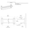Gatco 1531 Single Towel Rack with Chrome Finish view 3