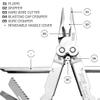 SOG Powerlock Heavy Duty 18 Multitool Pliers with Ballistic Nylon Sheath (Satin) view 4