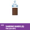 Dremel 438 120-Grit Sanding Bands, 1/4-Inch, 6 Pack view 2