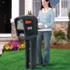 Step2 MailMaster Plus Mailbox & Post, Weather Resistant, Large Outdoor Mailboxes, Made of Durable Plastic, Easy to Install, Flag Included, Black view 3