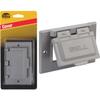 Hubbell-Bell 5101-5 Grey GFCI Horizontal Device Mount Single Gang Cover view 1