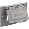 Hubbell-Bell 5101-5 Grey GFCI Horizontal Device Mount Single Gang Cover view 3