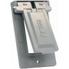 Hubbell-Bell 5103-5 Vertical Receptacle Cover, Gray view 1