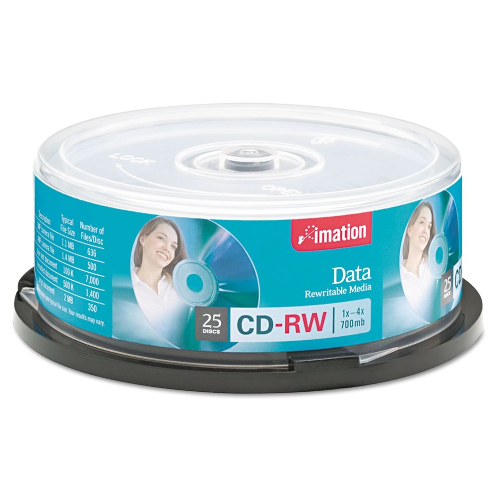 Imation 700MB/80 Min CD-RW (25-Pack)