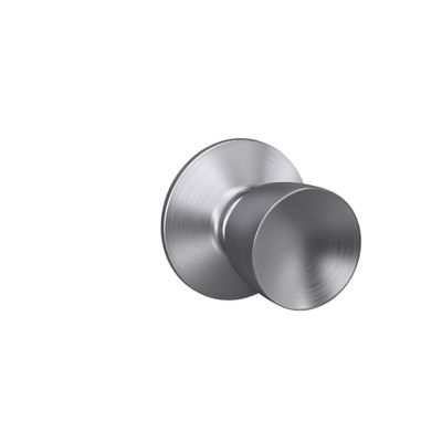 Schlage F10 V BEL 626 Bell Door Knob, Hall & Closet Passage Lock, Satin Chrome