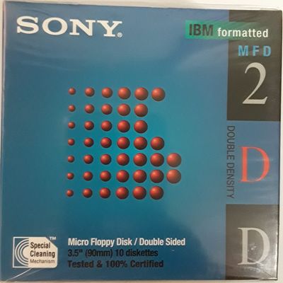 Sony1MB IBM Formatted Floppy Disk (10-Pack)