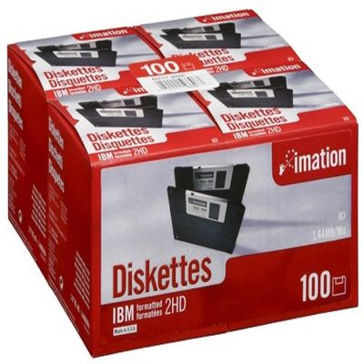 Imation 3.5 - Inch 1.44MB Preformatted IBM 100-Pack