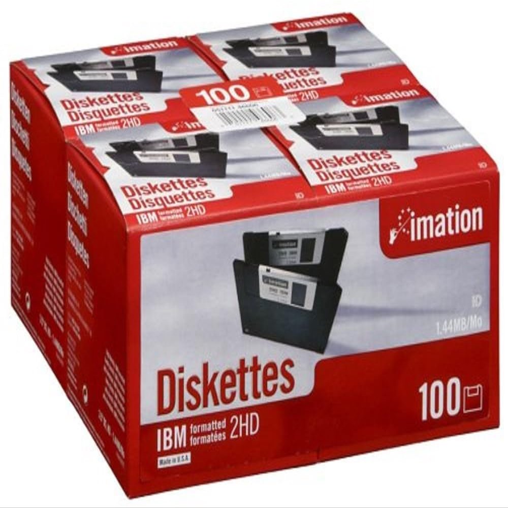 Imation 3.5 - Inch 1.44MB Preformatted IBM 100-Pack