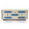 C2G 03292 4-Port DB25 Manual Switch Box, Beige 7 Inch view 3