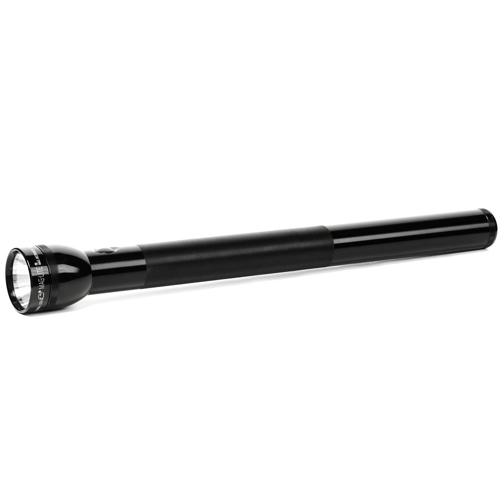 MagLite 6-Cell D Incandescent Flashlight  Water-Resistant, Adjustable Beam, High-Intensity Krypton Bulb  Black