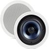 Polk Audio RC60i 2-Way Premium in-Ceiling 6.5 Speakers, Round Indoor Speakers, Set of 2 Perfect for Damp and Humid Indoor Placement - Bath, Kitchen, Covered Porches (White, Paintable Grille) view 1