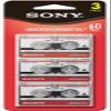 Pack of 3 Sony MC60 Dictating Cassettes, Micro, 60 Minutes view 1