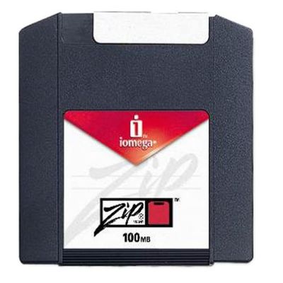 6-Pack Zip 100MB Mac Clamshell Multi-Colored