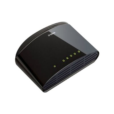 D-Link DES-1005D/B 5-Port Fast Ethernet Unmanaged Plastic Desktop Switch - UK Version