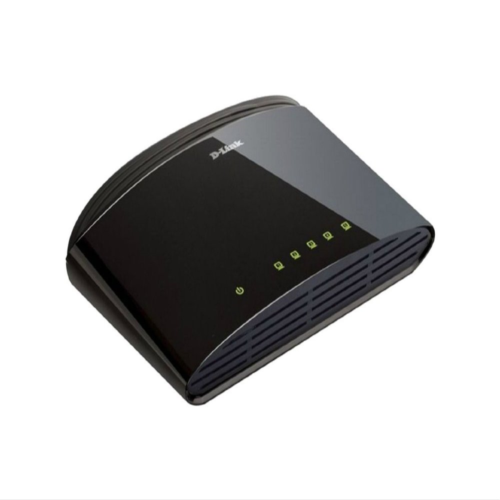 D-Link DES-1005D/B 5-Port Fast Ethernet Unmanaged Plastic Desktop Switch - UK Version