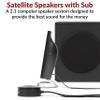 Cyber Acoustics CA-3090 2.1 Speaker System with Subwoofer with 18W of Power  Easy Setup and Convenient Controls, Great for Music, Movies, and Gaming view 2