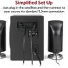 Cyber Acoustics CA-3090 2.1 Speaker System with Subwoofer with 18W of Power  Easy Setup and Convenient Controls, Great for Music, Movies, and Gaming view 4
