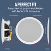 Polk Audio RC80i 2-Way Premium In Ceiling Speakers 8" Round (Set of 2) Perfect for Damp and Humid Indoor/Outdoor Placement - Bluetooth Ceiling Speakers view 3