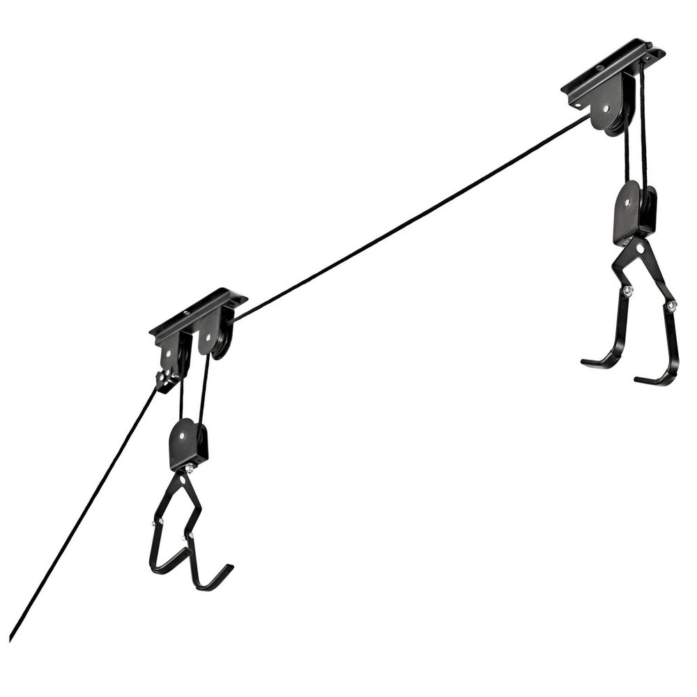 Racor - PBH-1R - Ceiling-Mounted Bike Lift - Pulley System - Up to 50 lbs,Black