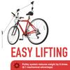 Racor - PBH-1R - Ceiling-Mounted Bike Lift - Pulley System - Up to 50 lbs,Black view 2
