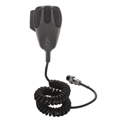 Cobra HG M73 Premium Dynamic Replacement CB Microphone (Black)  4 Pin Connector, 9 Foot Cord, Heavy Duty ABS Shell, Wire Mesh Grille, Left Side Push To Talk, Chrome Connector
