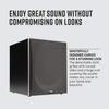 Polk Audio PSW505 12" Powered Subwoofer - Deep Bass Impact & Distortion-Free Sound, Up to 460 Watts, Easy Integration with Home Theater Systems, Black view 4