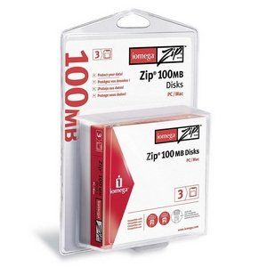 Iomega(R) Zip(R) Disks, Mac Format, 100MB, Pack of 3