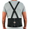 Ergodyne ProFlex 100 Back Support Brace, 8" Spandex Belt, Adjustable, Removeable Straps, Small, Black view 1