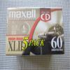 Maxell 139858 60-Minute High Bias Standard Cassette Audio Tape - 5 Pack view 2