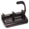 Officemate Heavy Duty Adjustable 2-3 Hole Punch with Lever Handle, 32-Sheet Capacity, Black (90078) view 1