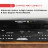 Pyle Home Digital Dual Cassette Deck Media Player Music Recording Device with RCA Cables Switchable Rack Mounting Hardware CrO2 Tape Selector Included 3 Digit Counter - 110V/220V view 3
