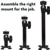 Panavise Universal CCTV Mount Black 2.25 x 3.25 x 4.25 view 3