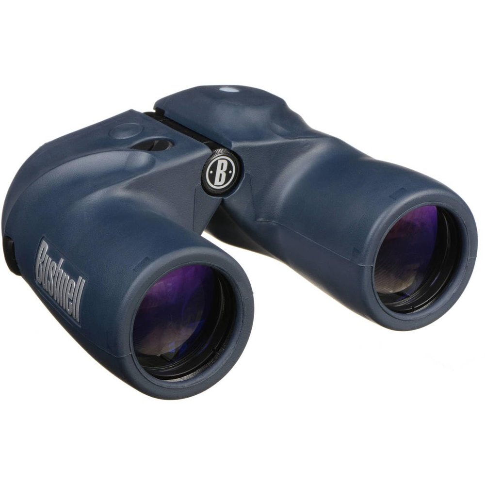 Bushnell 7x50 Marine Binoculars - Fogproof & Waterproof Binoculars with Internal Rangefinder & Illuminated Compass for Boating, Sailing and Fishing