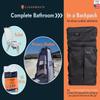 Cleanwaste Go Anywhere Complete Portable Toilet System - Full Bathroom Solution in a Backpack with Toilet, Privacy Shelter, Waste Kits & Trash Bag (Camping, Military, Emergencies) view 2