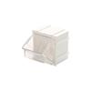 Quantum Storage QSB104 Heavy-Duty Nesting Plastic Shelf Bins for Pharmacy, Hospital & Warehouse, Hanging Lip & 7 Divider Slots, 18" x 7" x 4", Yellow, 20-Pack view 2