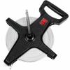 Champion Sports Open Reel Measuring Tapes Durable Hand Crank with Metal Spike, Dual-Sided Feet & Meters, Perfect for Track & Field and Long Jump, 300 Feet/90 Meters view 1