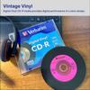 Verbatim CD-R Blank Discs 700MB 80min 52X Recordable Disc for Data and Music with Digital Vinyl Surface - 50pk Spindle Blue/Green/Orange/Pink/Purple view 2