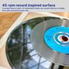 Verbatim CD-R Blank Discs 700MB 80min 52X Recordable Disc for Data and Music with Digital Vinyl Surface - 50pk Spindle Blue/Green/Orange/Pink/Purple view 4