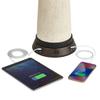 1 3/4" High Universal Charging Workstation Lamp Base with USB Ports A+C and AC Power Outlet Brown Bronze Finish Metal Shade Living Room Bedroom Bedside Nightstand House Office Home view 1