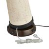 1 3/4" High Universal Charging Workstation Lamp Base with USB Ports A+C and AC Power Outlet Brown Bronze Finish Metal Shade Living Room Bedroom Bedside Nightstand House Office Home view 3